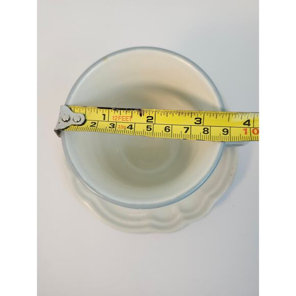 Pfaltzgraff Poetry Blue Rose Vintage Cup And Saucer Glossy Coffee Tea - Picture 12 of 12